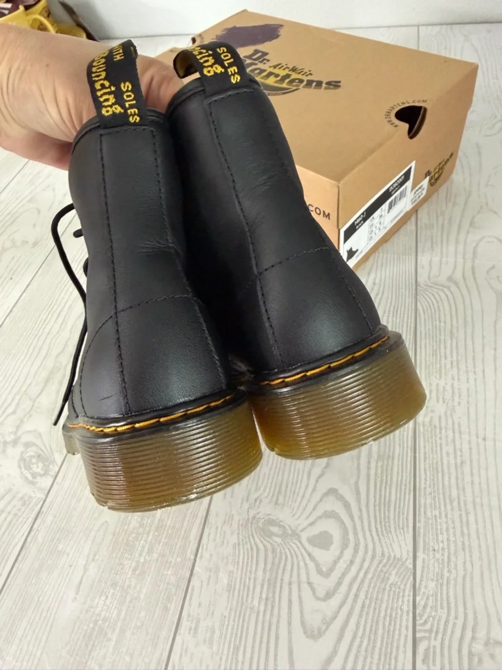 Dr. Martens Black Softy T Lace Up Boots
